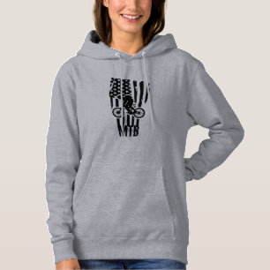 Mountainbike Amerikanische Flagge Mtb Patriotisch Hoodie