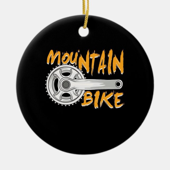 Mountainbike Art Keramik Ornament (Vorne)