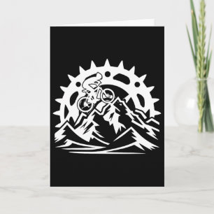 Mountainbike-Ausrüstung Retro Vintage Fahrrad Bike Karte