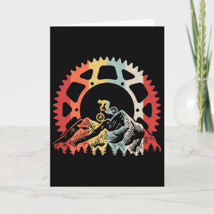 Mountainbike-Ausrüstung Retro Vintage-Fahrrad Bike Karte