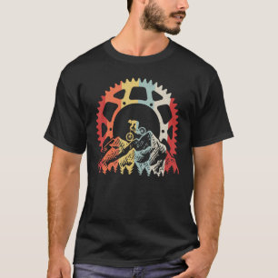 Mountainbike-Ausrüstung Retro Vintage MTB Fahrrad T-Shirt