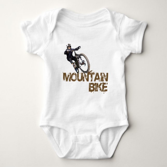 Mountainbike Baby Strampler (Vorderseite)