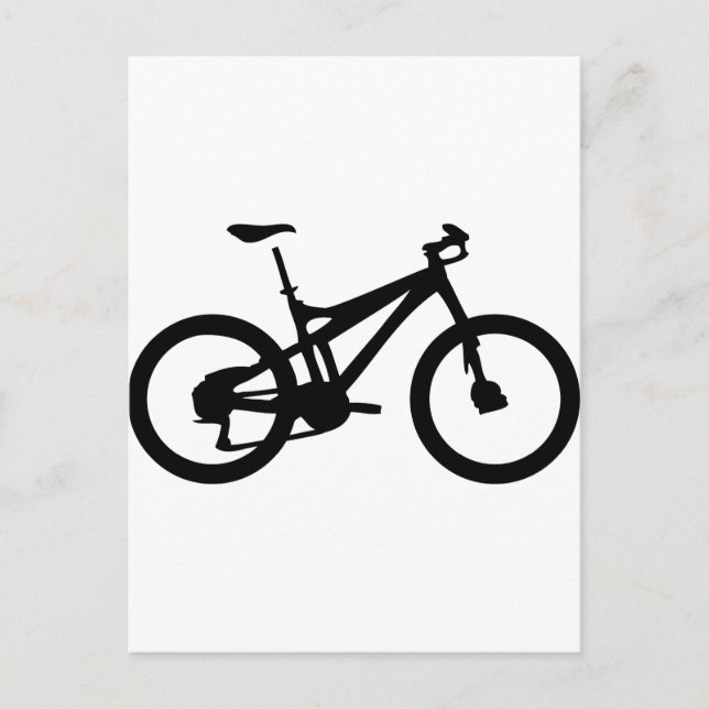 Mountainbike Bicylce Push Bike Postkarte (Vorderseite)