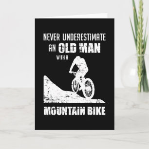 Mountainbike Biken Unterschätze Geschenk Karte