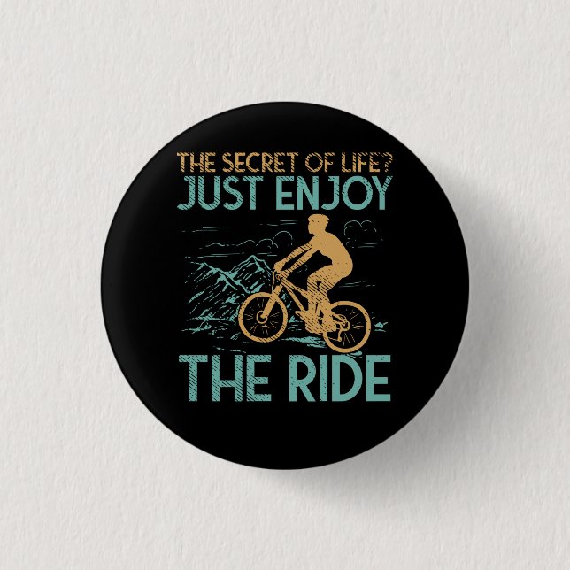 Mountainbike Biker Button (Vorderseite)