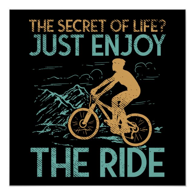 Mountainbike Biker Poster (Vorderseite)