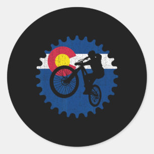 Mountainbike Colorado Radfahren Mtb Runder Aufkleber