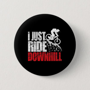 Mountainbike-Design für MTB-Downhill-Biking Button