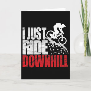 Mountainbike-Design für MTB-Downhill-Biking Karte