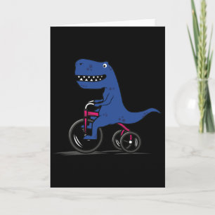 Mountainbike-Dinosaurier . MTB-Biking-T-Shirt Karte