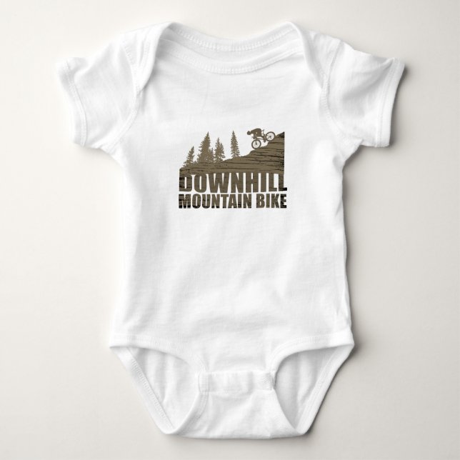 Mountainbike Downhill Baby Strampler (Vorderseite)