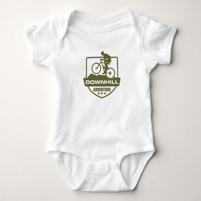 Mountainbike Downhill Baby Strampler (Vorderseite)