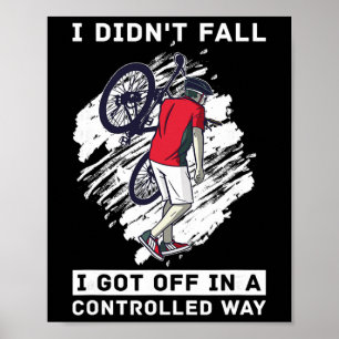 Mountainbike-Downhill-Fahrer - Fahrrad Mountainbik Poster