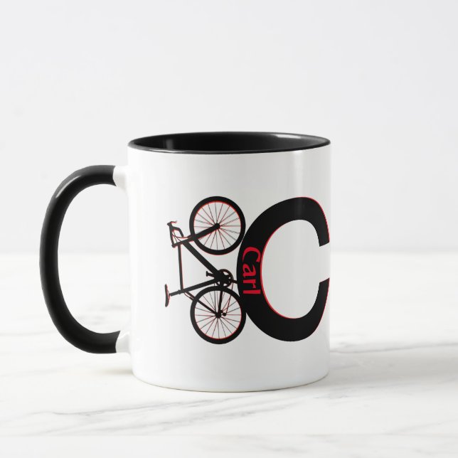 Mountainbike, Downhill, Fahrrad Tasse (Links)
