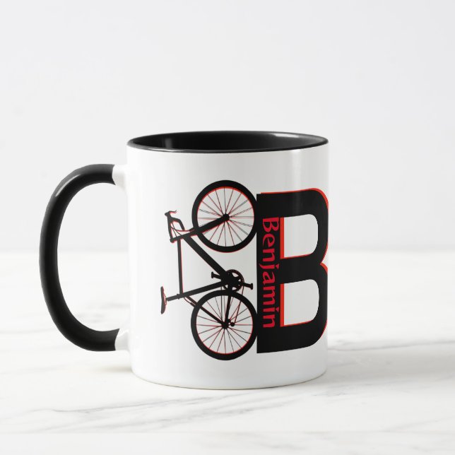 Mountainbike, Downhill, Fahrrad Tasse (Links)