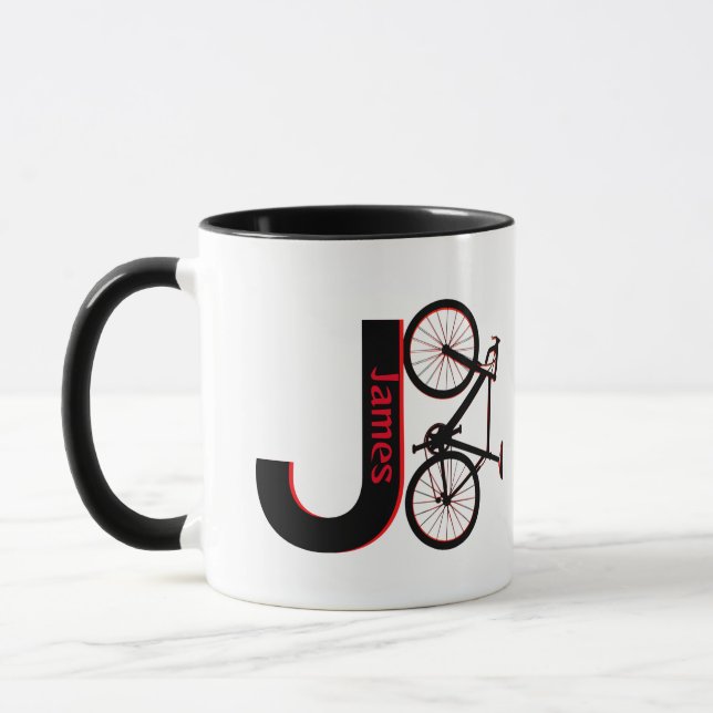 Mountainbike, Downhill, Fahrrad Tasse (Links)
