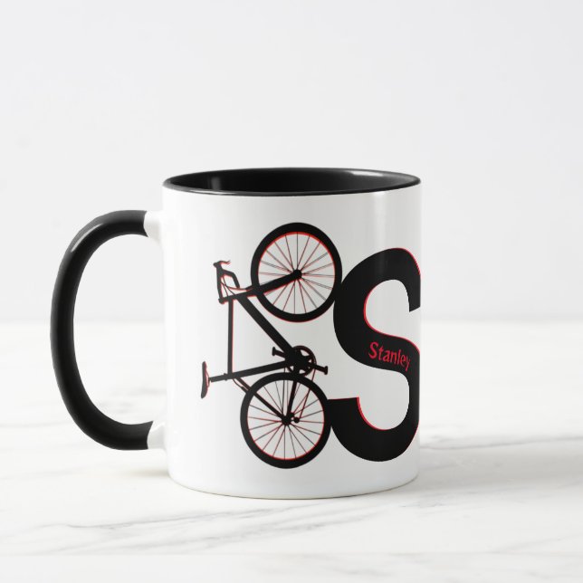Mountainbike, Downhill, Fahrrad Tasse (Links)