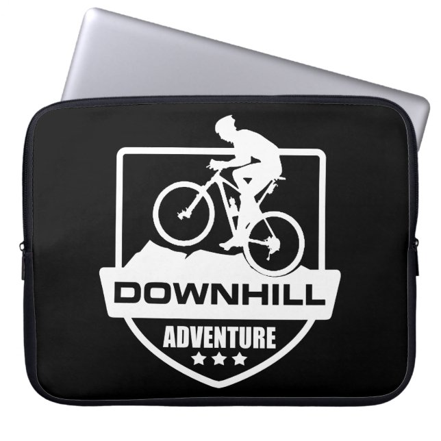 Mountainbike Downhill Laptopschutzhülle (Vorderseite)