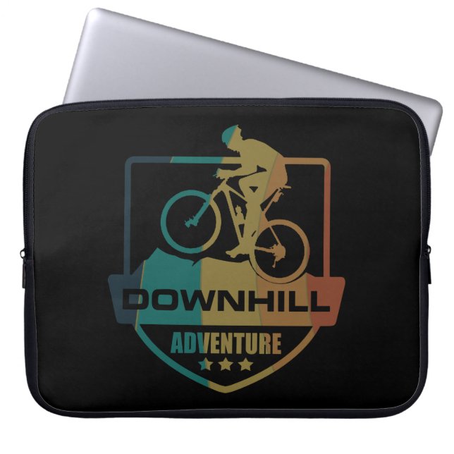 Mountainbike Downhill Laptopschutzhülle (Vorderseite)