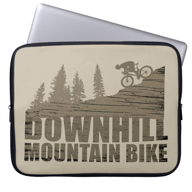 Mountainbike Downhill Laptopschutzhülle (Vorderseite)