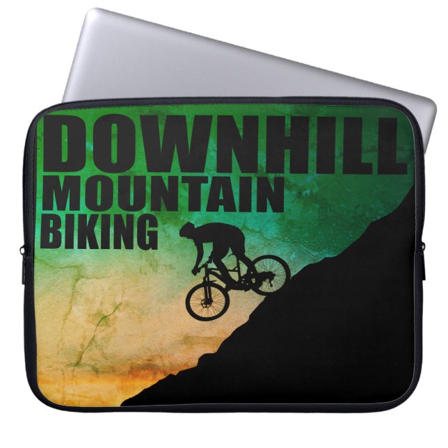 Mountainbike Downhill Laptopschutzhülle (Vorderseite)