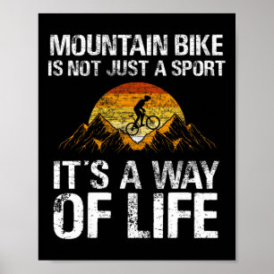 Mountainbike Downhill - Mountainbiken Mtb  Poster