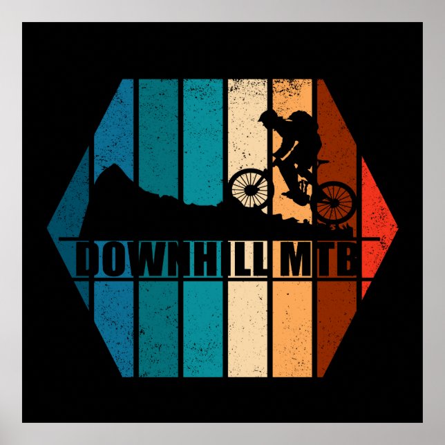 Mountainbike Downhill mtb Poster (Vorne)
