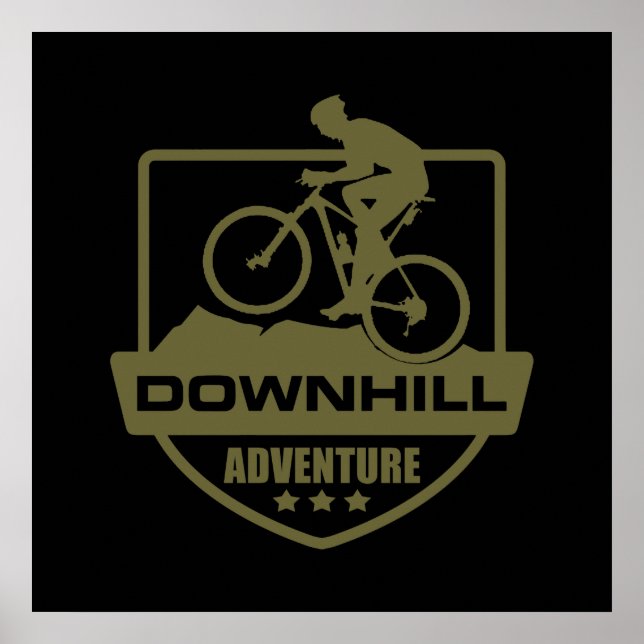 Mountainbike Downhill mtb Poster (Vorne)