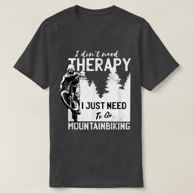 Mountainbike Downhill MTB Radfahrer T-Shirt (Design vorne)