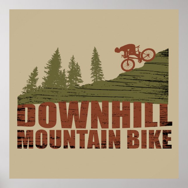 Mountainbike Downhill Poster (Vorne)