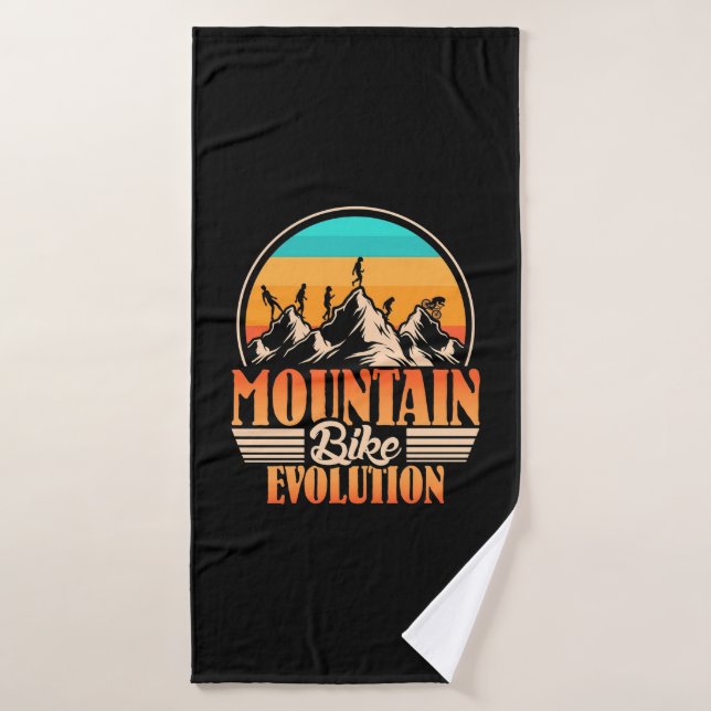 Mountainbike-Evolution Badehandtuch (Badehandtuch)