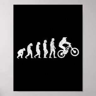 Mountainbike-Evolution - Mtb-Downhill-Biking-Gesch Poster