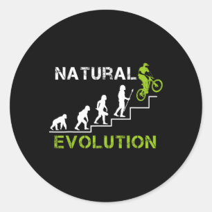 Mountainbike-Evolution Mtb-Downhill-Freeride-Bike Runder Aufkleber