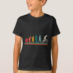 Mountainbike-Evolution Retro-Sport Mtb-Radsport L T-Shirt