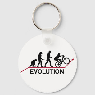 Mountainbike-Evolution Schlüsselanhänger