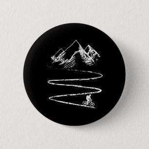 Mountainbike-Fahrrad-Downhill-Radsportler-Geschenk Button