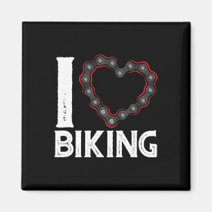 Mountainbike-Fahrrad Ich liebe Radfahren Magnet