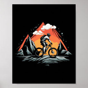 Mountainbike Fahrrad Mtb Radfahren Radfahrer Radsp Poster