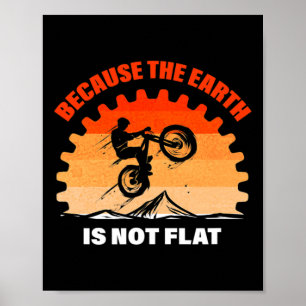 Mountainbike-Fahrradliebhaber-Design Fahrrad Erde  Poster