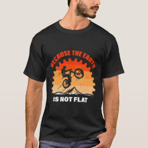 Mountainbike-Fahrradliebhaber-Design Fahrrad Erde T-Shirt