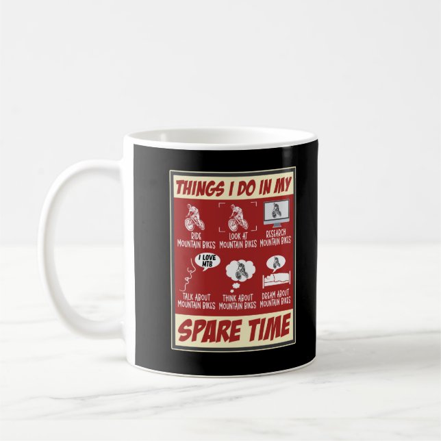 Mountainbike Funny MTB Spaß Bike Kaffeetasse (Links)
