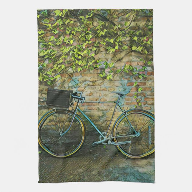 Mountainbike-Geschenk Geschirrtuch (Vertikal)