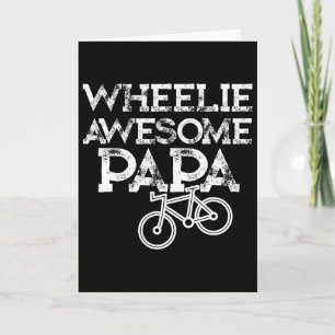 Mountainbike-Geschenke für Opa Wheelie Papa Lustig Karte