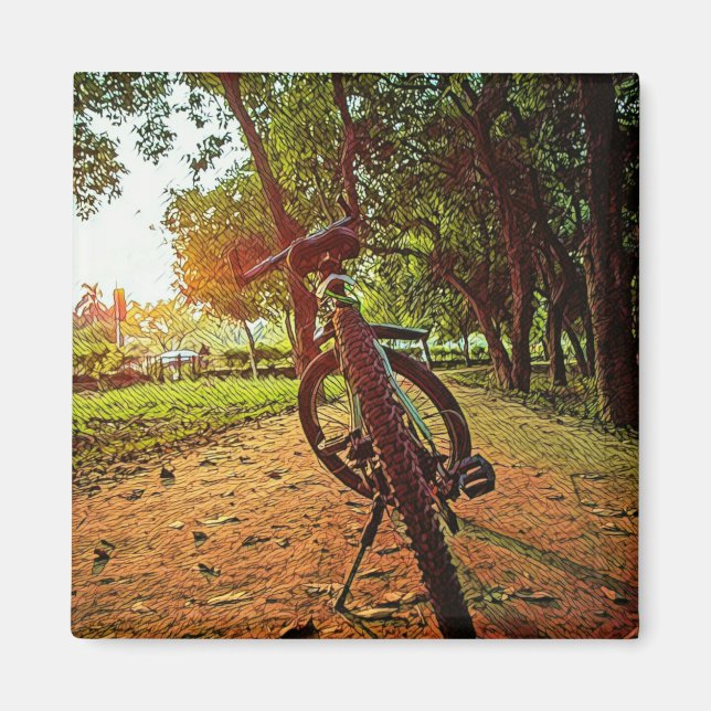 Mountainbike-Geschenke Magnet (Vorne)