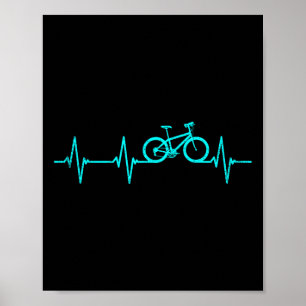 Mountainbike-Herzfrequenz-Bekleidung Radfahrer Coo Poster