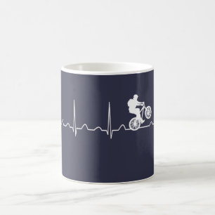 Mountainbike Herzschlag Kaffeetasse