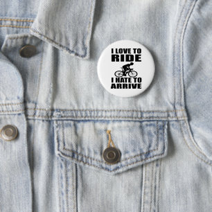 Mountainbike Humor - Fahrrad Zitat - Lustiges Radf Button