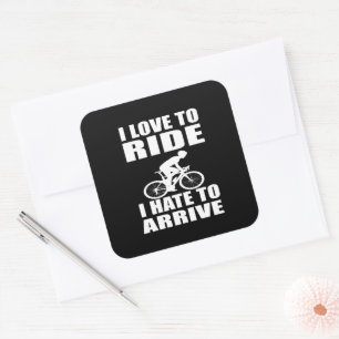 Mountainbike Humor - Fahrrad Zitat - Lustiges Radf Quadratischer Aufkleber
