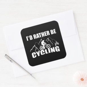 Mountainbike Humor - Lustiges Radfahren Quadratischer Aufkleber