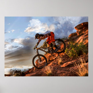 Mountainbike im Cristallina-Gebiet Poster